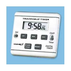 VWR TIMER CLOCK TRACEABLE   VWR LCD Memory Alarm Timer   Model 46610 