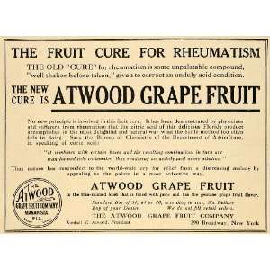   Ad Atwood Grape Fruit Co Florida Product Manavista   Original Print Ad