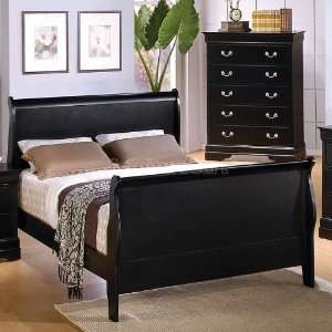 Coaster Furniture Saint Laurent Sleigh Bed (Black) 201071 sleigh bed