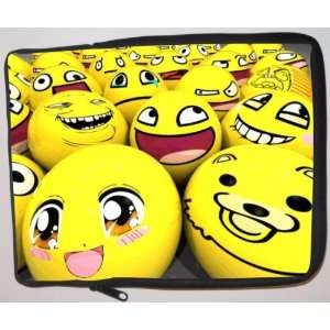  Smiley Face Balls Laptop Sleeve   Note Book sleeve   Apple 