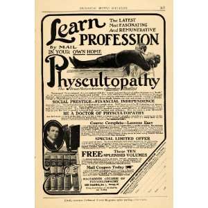  1913 Ad Physcultopathy Drugless Heal MacFadden College 