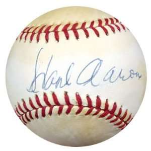   Hank Aaron Ball   NL Feeney PSA DNA #K37032
