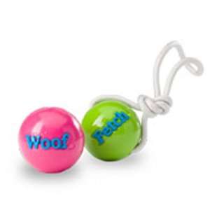  Planet Dog Orbee Tuff Fetch Ball with Rope, Pink Pet 