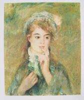 Pierre Auguste Renoir Signed Ltd Edition Giclee The Ingenue  