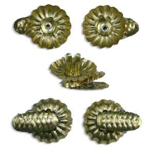  10 Gold Classic Pine Cone Candle Clips ~ Made in Germany 