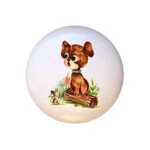  Vintage look Puppy and Mouse Retro Drawer Pull Knob