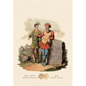  Gurm Gamle King of Denmark and a Danish Youth 28x42 Giclee 