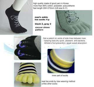 patented mens fashion ankle toe socks 4 p soccer shoes  
