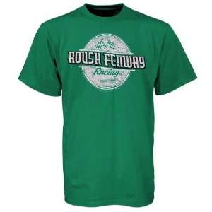  Roush Fenway Racing Green Vintage Sponsor T shirt Sports 