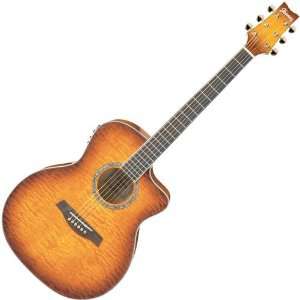  Ibanez Vintage Violin Quilt Acoustic Elec Guitar Six 