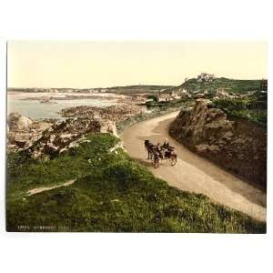   Stickers or Labels Victorian Photochrom Guernsey Cobo