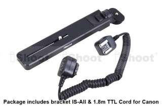 iShoot Camera & Flash Bracket IS AII & TTL Cord for Canon