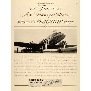  1937 Ad American Airlines Flagship Fleet Sleeper Planes 