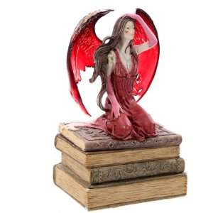 Gothic Red Angel Trinket Box 