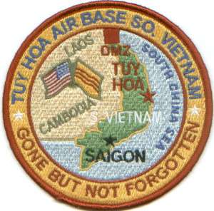USAF BASE PATCH, TUY HOA AIR BASE SOUTH VIETNAM *  