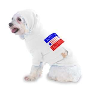  VOTE FOR PARACHUTING Hooded T Shirt for Dog or Cat LARGE 