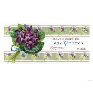 Violettes Soap Label   Paris, France Fashion Premium Poster Print 