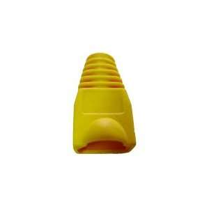  RJ45 Slip On Boot, CAT5E/CAT6 STP Type Oversize, Yellow 