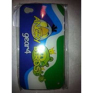  Angry Birds iPHONE 4 Case Pig King Blue White Electronics