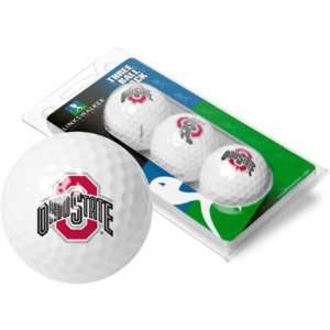  Ohio State Buckeyes Top Flite XL Golf Balls 3 Ball Sleeve 