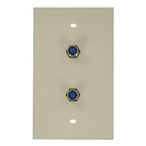  Leviton 80782 A Standard Video Wall Jack, F X F, Almond 