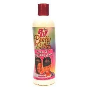  Lusters PCJ Pretty N Silky Creme Oil 12 oz. (3 Pack) with 