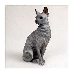  Blue Cornish Rex Cat Figurine