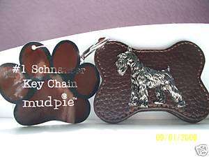 NWT Dog AKC Breed Key Chain w/ photo frame SCHNAUZER  