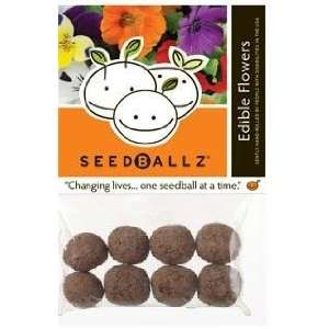 SeedBallz, Edible Flowers, 8 balls per pack. This multi pack contains 