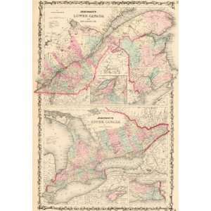   Antique Maps of Lower and Upper Canada 