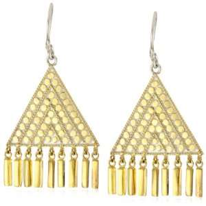 Anna Beck Designs Lombok 18k Gold Plated Triangle Bar Earrings
