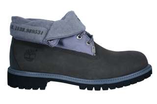 Timberland Mens Boots Roll Top Olive Charcoal Grey Suede Roll Top 