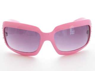 Breast Cancer Awareness Pink Ribbon Rhinestone Sunglasses Pink 4 