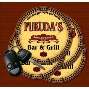  FUKUDAS Family Name Bar & Grill Coasters Kitchen 