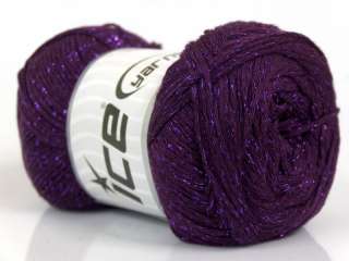   of 4 x 100gr Skeins ICE VISCOSE PLUS (85% Viscose) Yarn Purple  