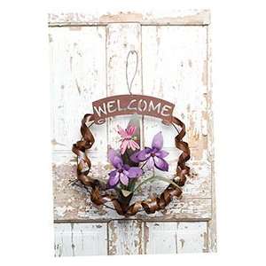  16 Matel Home Dcor Butterfly Sweet Nectar Welcome Wreath 