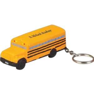  School bus shaped stress reliever with keychain. Toys 