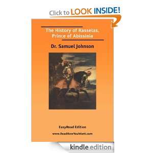 The History of Rasselas, Prince of Abissinia Samuel Johnson  