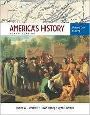 Americas History to 1877, Vol. 1, (0312452853), James A. Henretta 