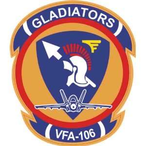  US Navy VFA 106 Gladiators Squadron Decal Sticker 3.8 