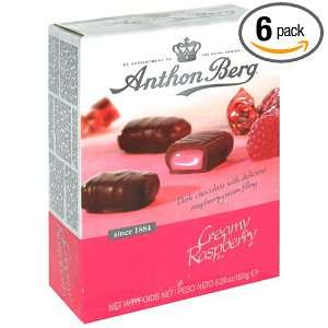 Anthon Berg Creamy Raspberry, 5.29 Ounce Boxes (Pack of 6)  