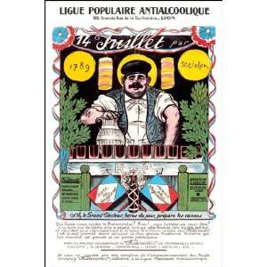  Ligue Populaire Antialcoolique   Poster by Theophile 