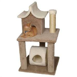    Paus 93450   X Pagoda House Cat Tree Color Fawn
