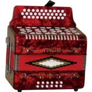  Accordion Full Size (Red) Music, Keyboard Instrument 