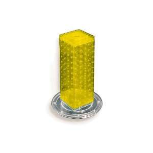   Sided Revolving Pegboard Counter Display, Yellow