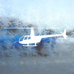  Robinson R 44 Helicopter R44 White Decal Window White 