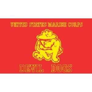  MARINES DEVIL DOG Official FLAG