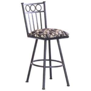   Wilmington Swivel Counter Stool without Arms Geary Taupe, Expresso