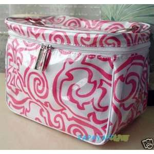  Clinique Pink and White Vinyl Makeup Case Health 