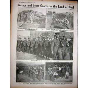   WW1 1916 Briand French Minster Haig Joffre Anzacs Army